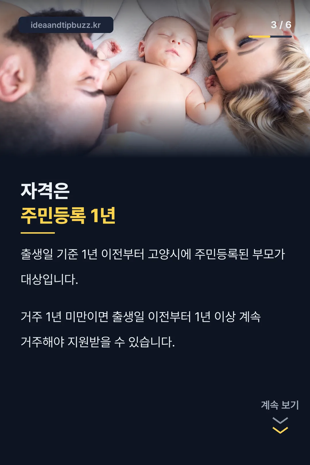 주민등록 1년 자격