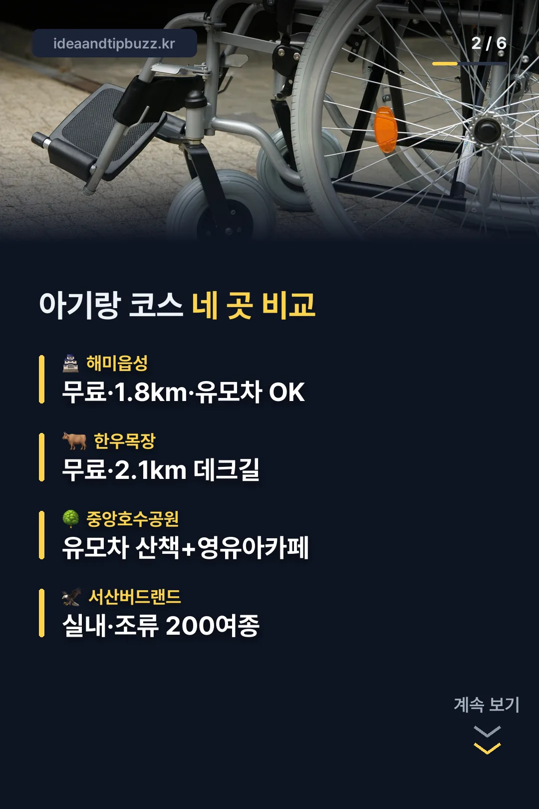 코스 네 곳 비교